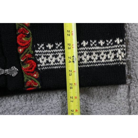 Vintage Nordstrikk Cardigan Womens Large Pure Wool Fair Isle Sweater - Picture 7 of 7